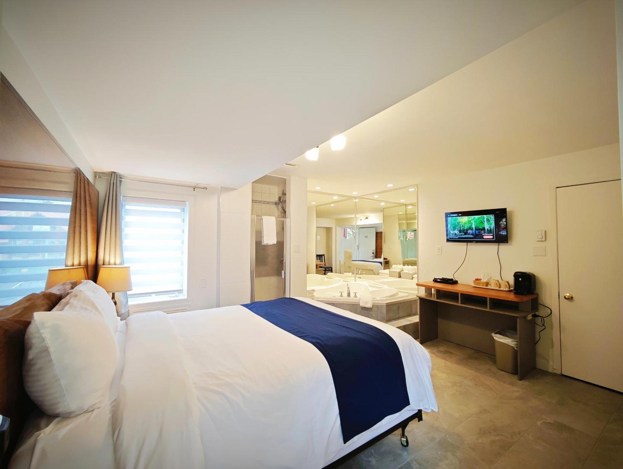 Motel Des Pentes Et Suites Saint-Sauveur Luaran gambar
