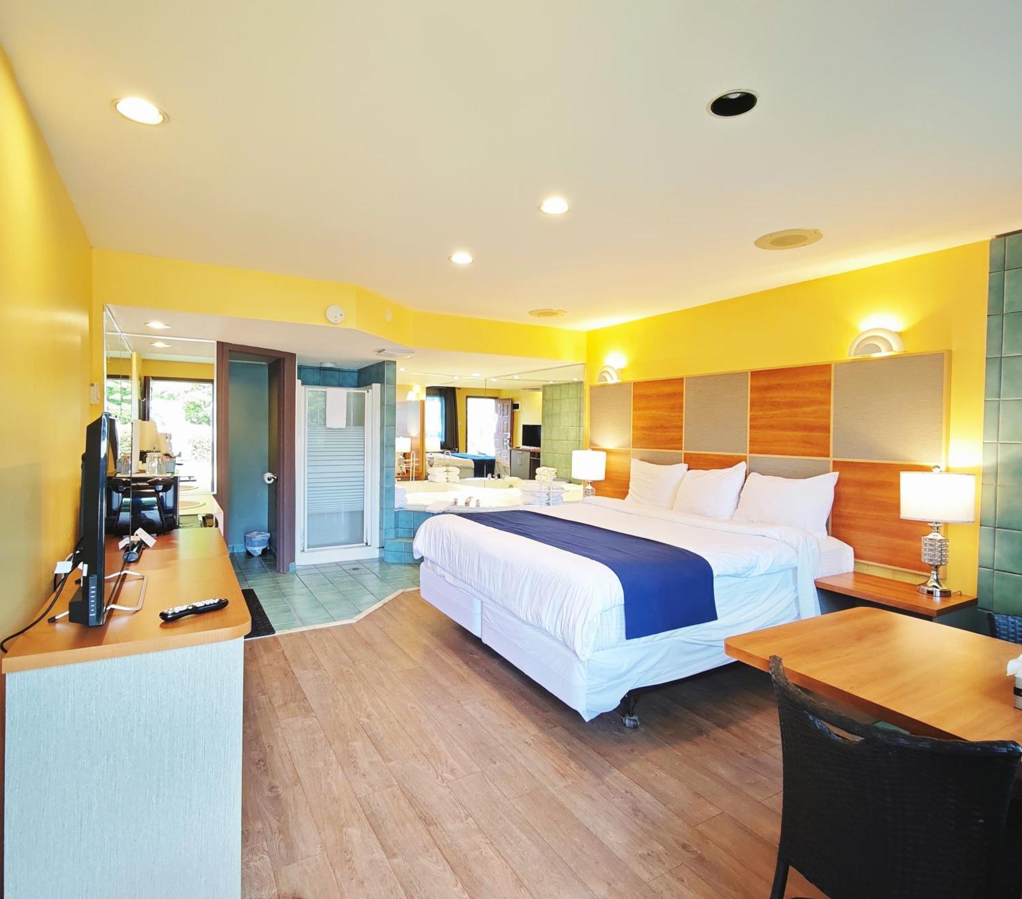 Motel Des Pentes Et Suites Saint-Sauveur Luaran gambar